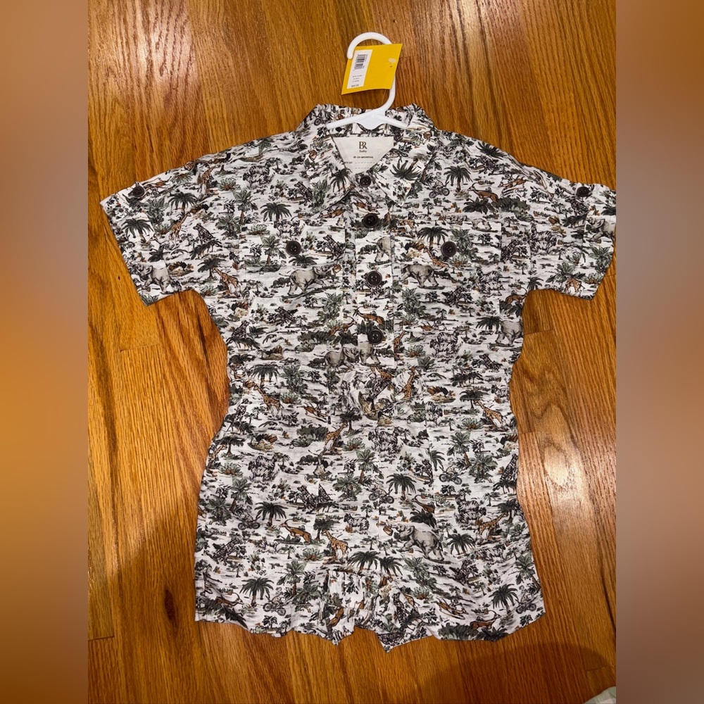 Banana Republic Animal Print Romper